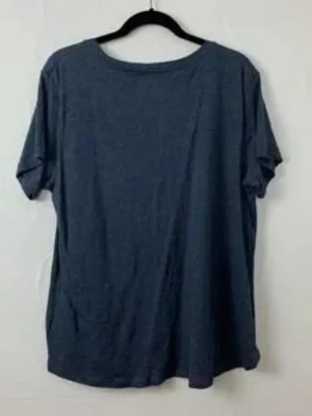 Blue V neck Short Sleeve shirt - Picture 5 of 5